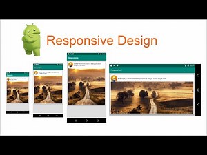 Android Responsive XML Design Phone/Tablet and Portrait/Landscape - Urdu/Hindi design tutorial 2020