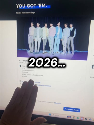 Finally… after almost a decade together and the devastation that was MOTS, I’ll finally get to see them. I haven’t stopped crying all day. #bts #btsworldtour #btsarmy #btstampa @BTS