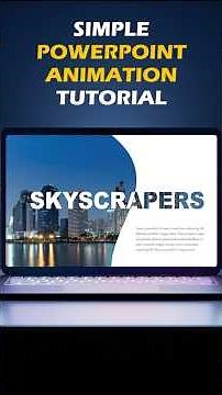 Simple PowerPoint Animation Tutorial #slidedesign #slidewhizz #presentationdesign #powerpoint