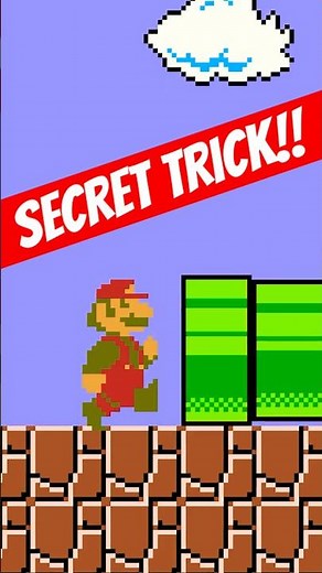 Ultimate World 1-2 SPEEDRUN trick in Super Mario Bros. (NES)!!