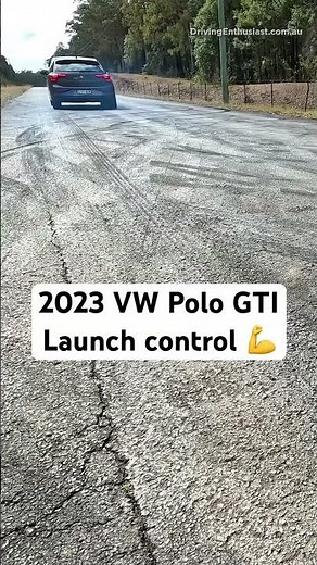 Launch control testing the 2023 VW Polo GTI #volkswagen #fun