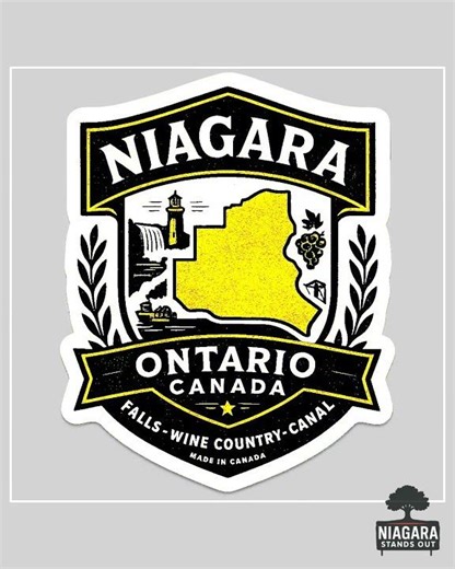 Niagara Heritage Shield Sticker