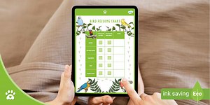 Daily Pet Bird Feeding Chart - Editable Feeding Tracker