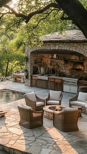 Ultimate Outdoor Kitchen Tour | Poolside BBQ Kitchen Setup
