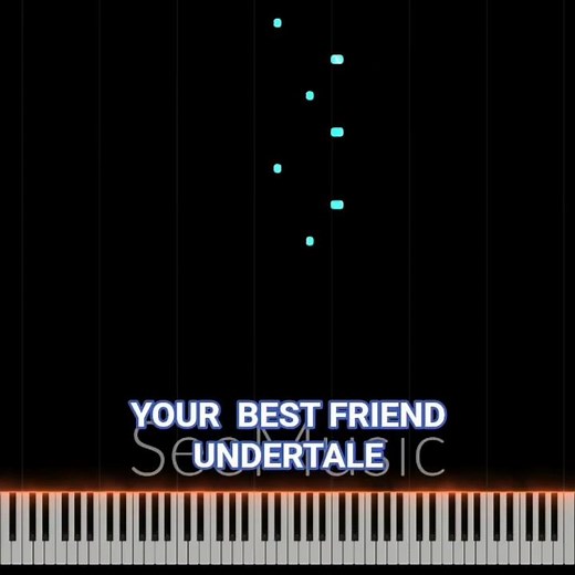 YOUR BEST FRIEND- from UNDERTALE HYPERLATIVA #2026 #piano #undertale #tobyfox #tutorial #easypiano