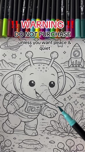 This coloring book keeps your toddler entertained for SO long. Follow for more 'quiet time' finds! Amazon link in comments. 👇