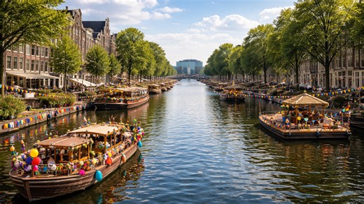 Amsterdam comes alive along the canals