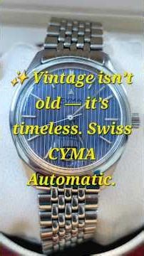 1970s CYMA Automatic Review | Original Swiss Vintage Watch in Dubai | Shorts | Viral | fyp | watches