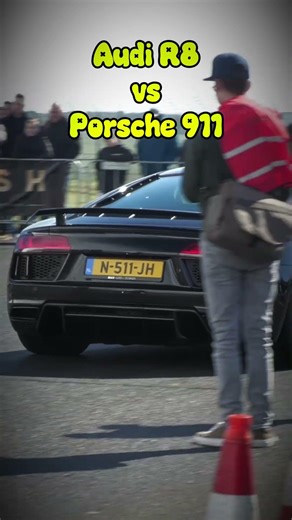 R8 vs 911 DRAG RACE 💨 Who Wins?