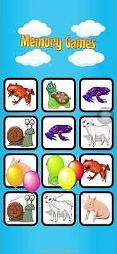 Animals Memory Game for Kids