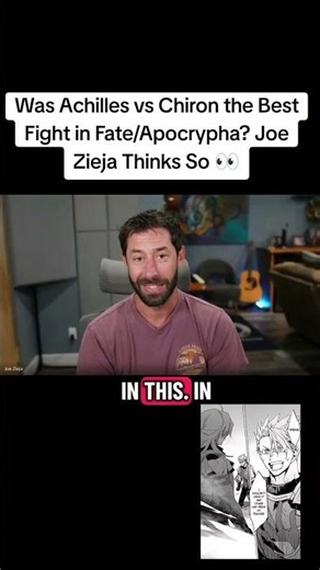 The BEST Fight in Fate/Apocrypha? Joe Zieja Thinks It's Achilles vs Chiron 🔥 #fyp #fateapocrypha
