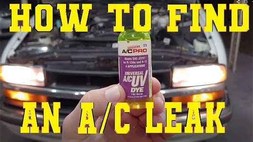 How to detect A/C leaks with dye