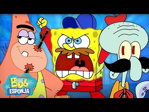 Bob Esponja | Maratón de la temporada 3 de Bob Esponja 🧽 | Compilación de 55 minutos | Español