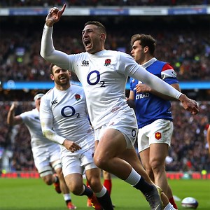 Three tries in 30 minutes 🤯 Jonny May set the tone with a hat-trick in the opening half-hour against France back in 2019. #FRAvENG | #GuinnessM6N | England Rugby