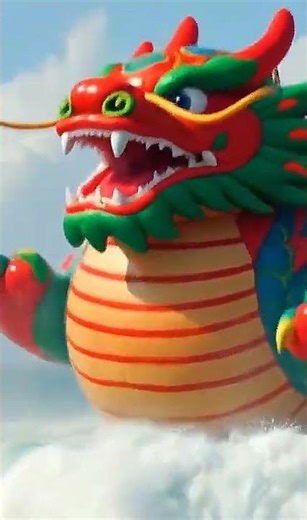 AI Huge Playful Inflatable Dragon in Surf