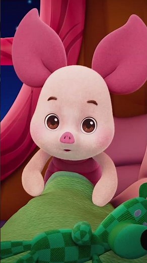 Everyone gets scared sometimes! Help Piglet go back to sleep 😴 WinniethePooh DisneyJunior