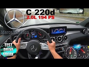 2020 Mercedes Benz C 220d AMG-Line 194 PS AUTOBAHN DRIVE POV