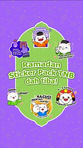 Ramadan Sticker Pack TNB dah keluar! Jom gunakan sticker khas ini untuk kejut orang bersahur ataupun untuk mengingatkan orang sebelum keluar berterawih dan macam macam lagi 🌙 Muat turun di Sticker.ly (https://sticker.ly/s/D9IV8B) untuk hantar di WhatsApp dan kongsikannya kepada keluarga anda dan rakan-rakan atau cari hashtag #TNBRamadan2025 di GIPHY (https://bit.ly/TNBRamadan2025) untuk guna di Instagram Stories anda! | TNB CareLine
