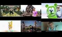 Mix of 6 videos from youtube : Gangnam Style 6 Mashup