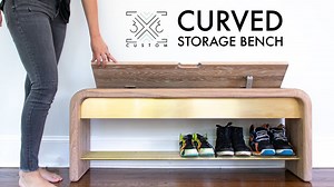 I built a storage bench with curves! 🔨 | 3x3 Custom