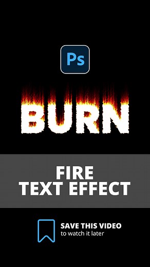 3.6K views · 46 reactions | Easy Fire Text Effect in Photoshop  #firetexteffect #texteffect #burneffect #photoshoptutorial #graphicdesigner #graphicdesign #design #logo #art #branding #designer #graphic #illustration #photoshop #illustrator #graphics #creative #artist #artwork #digitalart #designinspiration #brand #photographylover #ushamgraphics #photoshopshorts | Usham Graphics | Facebook