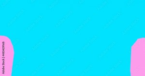 Stylish rotoscoping animation. Esoteric motion Girl. Active emotional minimalist concept design