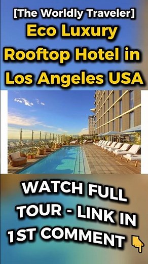 Eco Luxury Rooftop Hotel in Los Angeles USA 😍 #1hotelwesthollywood #luxuryhotel #losangeles #usa