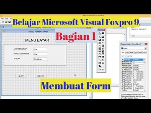 Learn Microsoft Visual Foxpro 9 Part 1 How to Create a Form