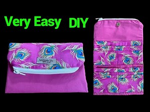 How To Make Multi Slots Credit Card Wallet+ Coins Holder/ Step By Step Sewing Tutorial For Beginners