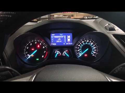 2013 Ford Escape - Service Reset Procedure - Oil Life Reset