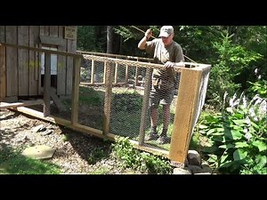 DIY - How to Build a Sturdy Chicken Pen on Rough Ground