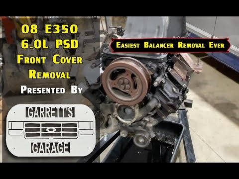 6.0 Powerstroke Front Cover and Harmonic Balancer Removal