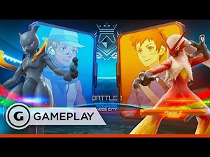 Shadow Mewtwo vs Blaziken - Pokken Tournament Gameplay