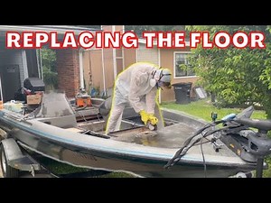 $1000 Bass Boat Restoration part 2: Rotted out floor