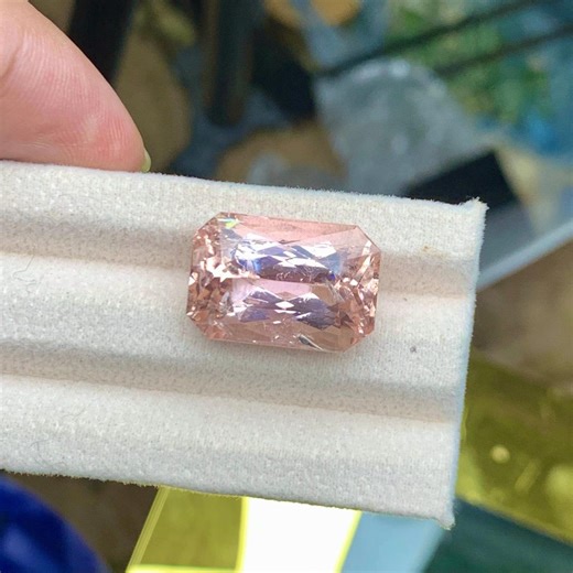 Golden Pink Imperial Topaz Gemstone: 28 Carat Radiant Oval Cut, Katlang Pakistan - Etsy