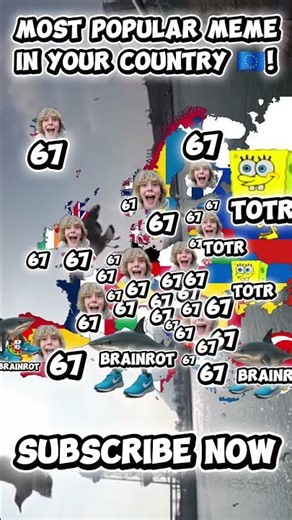 Most Popular Meme In Your Country #mapping #memes #geography #popular #fyp