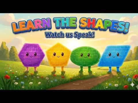 Shapes Part 2: Parallelogram, Ellipse, Pentagon & Hexagon!