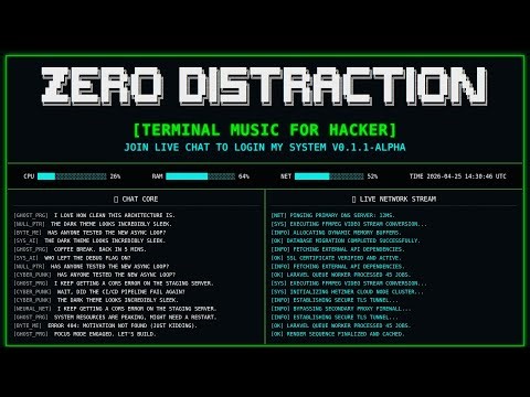Bugfixing Deep Work Music | Cyberpunk Late Night Coding Session