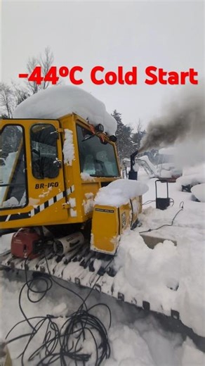 Starting the snowcat in -44⁰C #coldstart