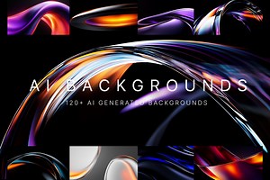 AI Backgrounds – 120  AI Generated 5K Backgrounds