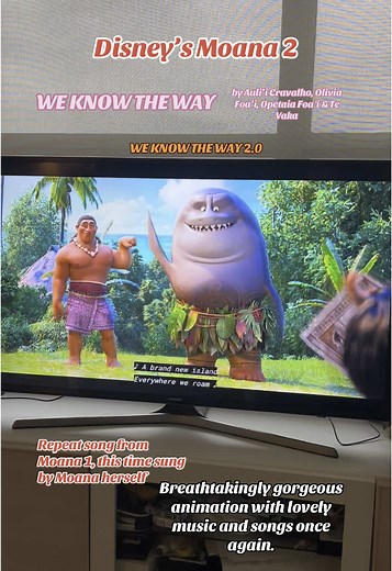 “We Know The Way” by Auli’i Cravalho, Olivia Foa’i, Opetaia Foaʻi and Te Vaka from @Walt Disney Animation Studios movie “Moana 2”. Repeat song from Moana 1, this time sung by Moana herself! . . . #movierecommendation #Moana #Moana2 #DisneyMoana #DisneyMoana2 #Maui #disneyanimation #auliicravalho #dwaynejohnson #therock #alantudyk #vaiana2 #oceania2 #vaiana #polynesian #disneyvaiana2 #tevaka #filmrecommendation #disneyheihei #heihei #disneyprincess #disneypua #oliviafoai #disneymaui #disneymovie