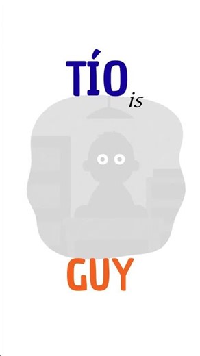 Mi tío es un buen tío #slang #spanish #spanishvocabulary