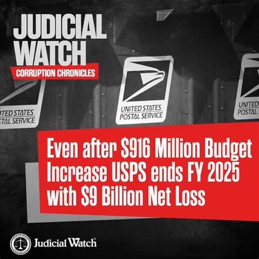 The bleeding continues full throttle at the U.S. Postal Service (USPS), the agency plagued by scandals for secretly spying on Americans that just a few years ago received a staggering $107 billion taxpayer bailout to mitigate its chronic losses. USPS is under water yet again closing fiscal year 2025, which ended in September, with a net loss of $9 billion despite receiving a $916 million increase in operating revenue over 2024, for a total of $80.5 billion to perform its duties. Postmaster Gener
