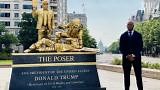 Artists install anti-Trump living statues around DC