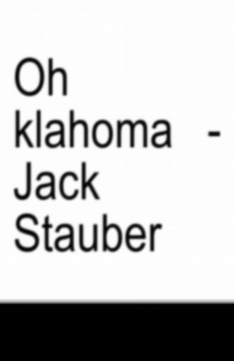 Oh Klahoma lyrics — Jack Stauber (fast typing lyric video)