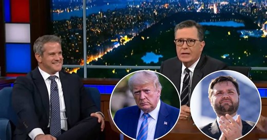 Adam Kinzinger mocked as he tells Stephen Colbert that Trump's running mate JD Vance has no 'moral soul'