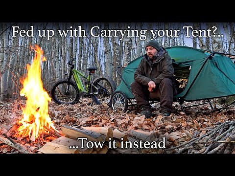 Solo Overnight in an E-Bike Trailer Tent