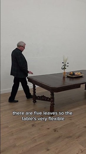 Victorian Hand-Carved 8 ft Black Forest Dining Table #dinner #antiques