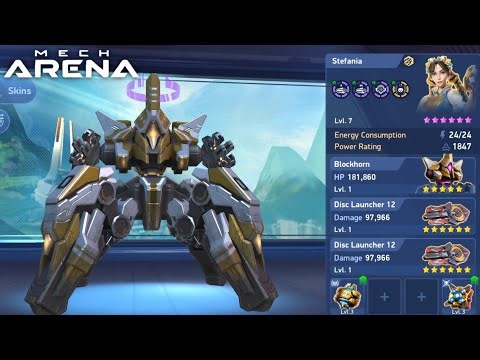 Blockhorn and Disc Launcher 12 Is Really A Dominating Challenge - Mech Arena