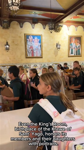 We always love having school children visit to learn about Columbia's history! This week, students from Shorecrest Preparatory School in St. Petersburg stopped by for tours from Columbia's fifth generation caretaker Andrea Gonzmart Williams, who shared the 120-year story of Florida's oldest restaurant as well as the history of Ybor City. | Columbia Restaurant